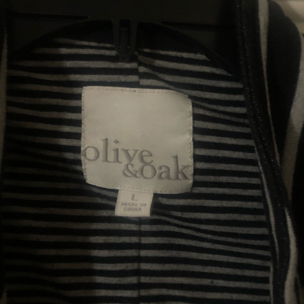 (3 for $15) Olive & Oak Striped Blazer - Picture 2 of 2
